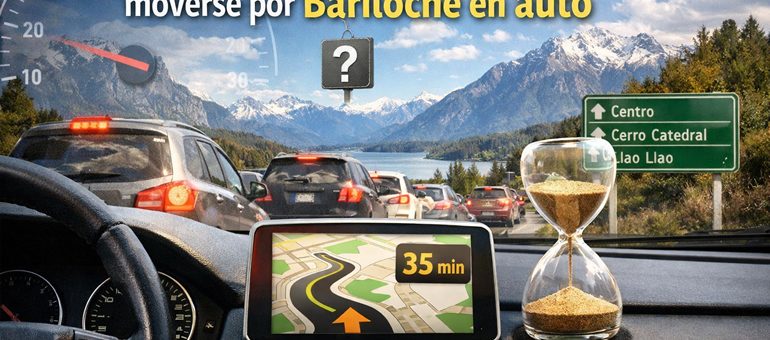 Cuánto tiempo lleva realmente moverse por Bariloche en auto
