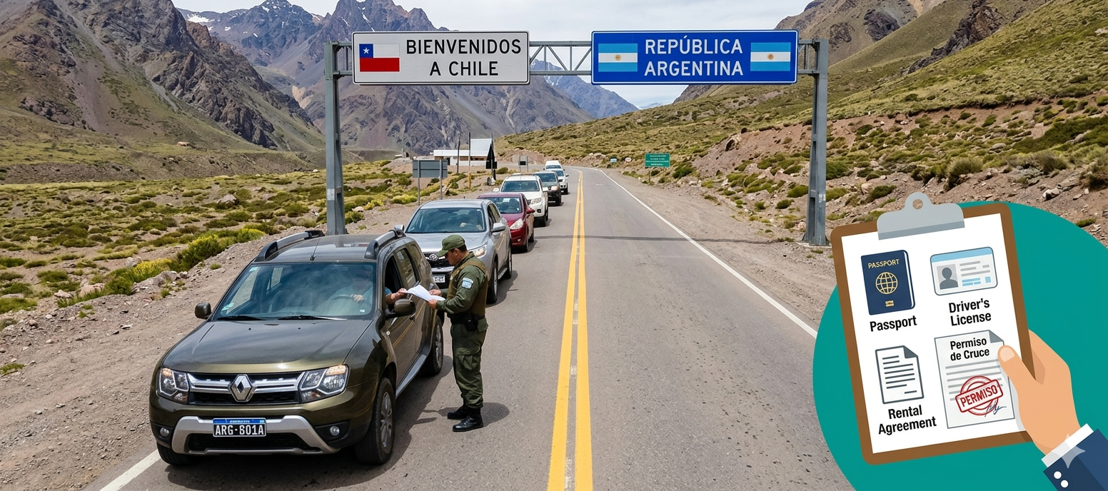 Todo lo que necesitás saber para cruzar a Chile en auto alquilado